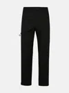 Moncler Black Gabardine Trousers In Black