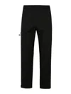 Moncler Gabardine Trousers Featuring Elastic Waistband In Negro
