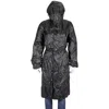 Moncler Black Genius Ciklon Hooded Rain Coat In Black