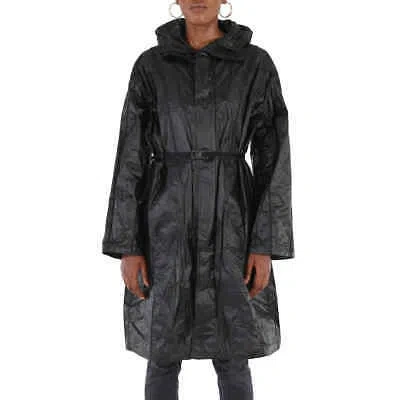 Pre-owned Moncler Black Genius Ciklon Hooded Rain Coat