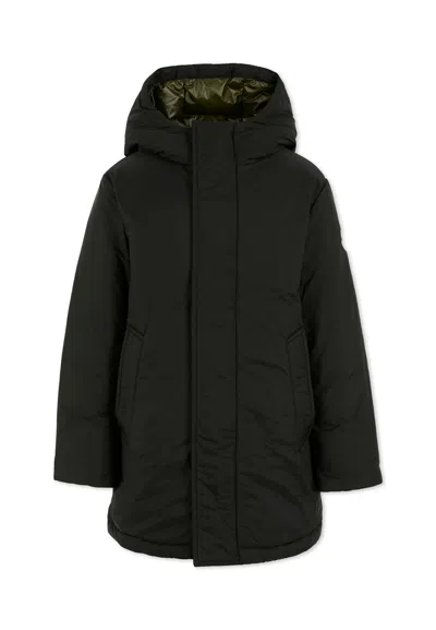 Moncler Kids' Black Gesudar Parka For Boy With Logo