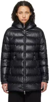 Moncler Glements Hooded Quilted Shell Down Jacket In Black