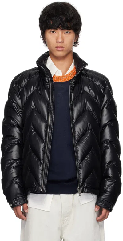 Moncler Down Glere Puffer Jacket In 778 - Dark Navy Blue