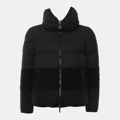 Pre-owned Moncler Black Grey Arbouzier Giubbotto Down Jacket