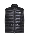 Moncler Black Gui Packable Padded Vest In Multi