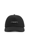 Moncler Frgmt Cotton Gabardine Baseball Cap In Black