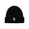Moncler Ribbed Texture Hat Turn-up Brim In Black
