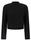 Moncler Logo-patch Long-sleeve Sweatshirt In Black