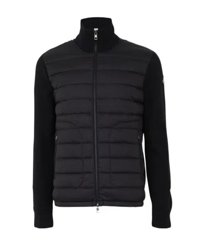 MONCLER BLACK HIGH-NECKED DOWN JACKET