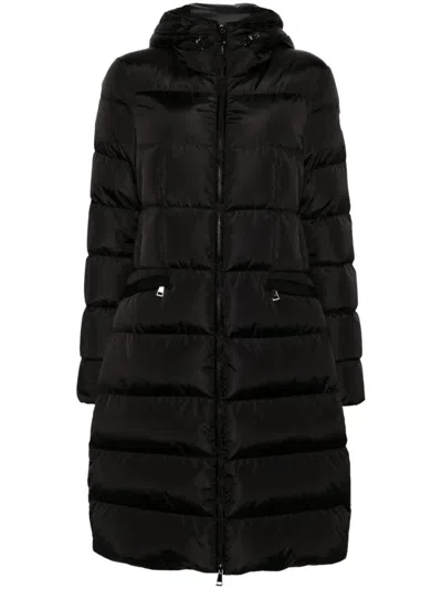 Moncler Black Hooded Long Jacket