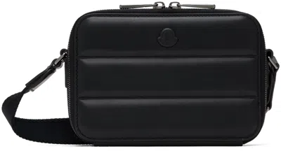 Moncler Black Horizontal Crossbody Bag In 999 - Black