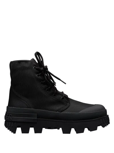 MONCLER BLACK HYKE DESETRIX LACE-UP BOOTS