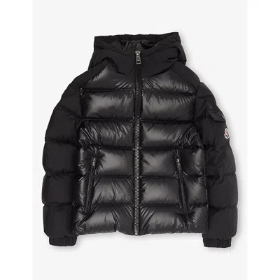 Moncler Kids' Black Hyoseris Hooded Down Jacket 4-