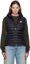 Moncler Black Igens Down Vest In Black