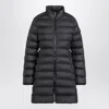 Moncler Black Igesse Midi Down Jacket In Blue