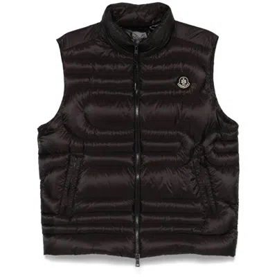 Moncler Black Jackets - Waistcoats & Gilets Men