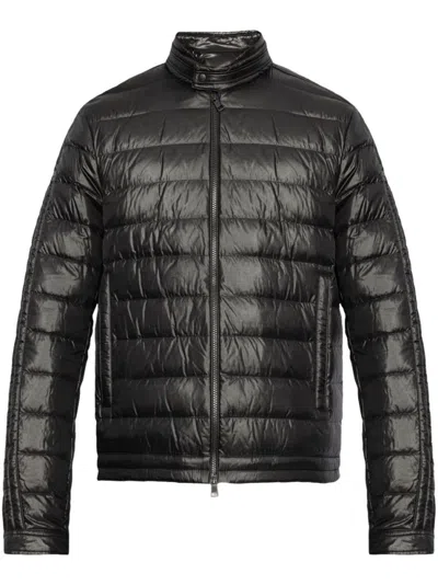 Moncler Black Jacobus Down Biker Jacket