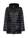 Moncler Down Hooded Jasmin Puffer Jacket In Black