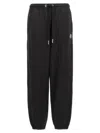Moncler Black Jogger Pants With Elastic Waistband In Black