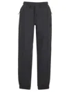 Moncler Black Joggers In Stretch Technical Nylon Trousers Black