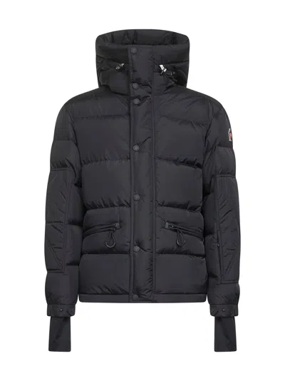 MONCLER BLACK KASANAKA SHORT HOODED DOWN JACKET