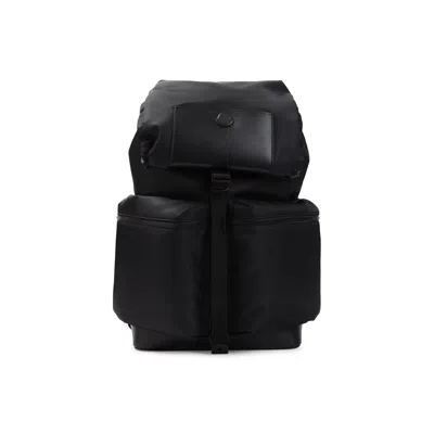 Moncler Kenton Drill Nylon Backpack With Logo Patch In Black
