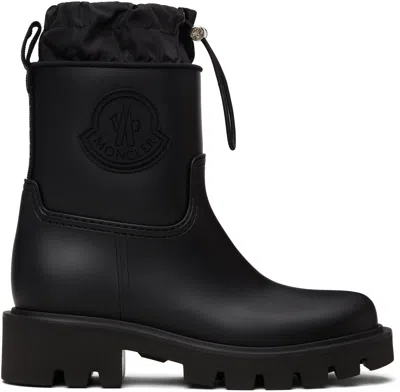 Moncler Black Kickstream Rain Boots