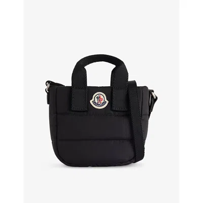 Moncler Black Kids Caradoc Cross-body Quilted Bag In Red