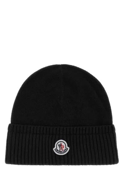 Moncler Black Knitted Beanies Cap