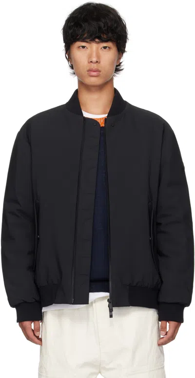Moncler Black Kraun Down Bomber Jacket In 999 - Black