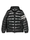 Moncler Drawstring Hem Short Down Jacket In Black