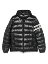 Moncler Drawstring Hem Short Down Jacket In Black