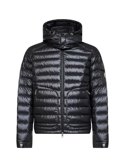 Moncler Lauros Recycled Polyester Down Jacket In Animal Print