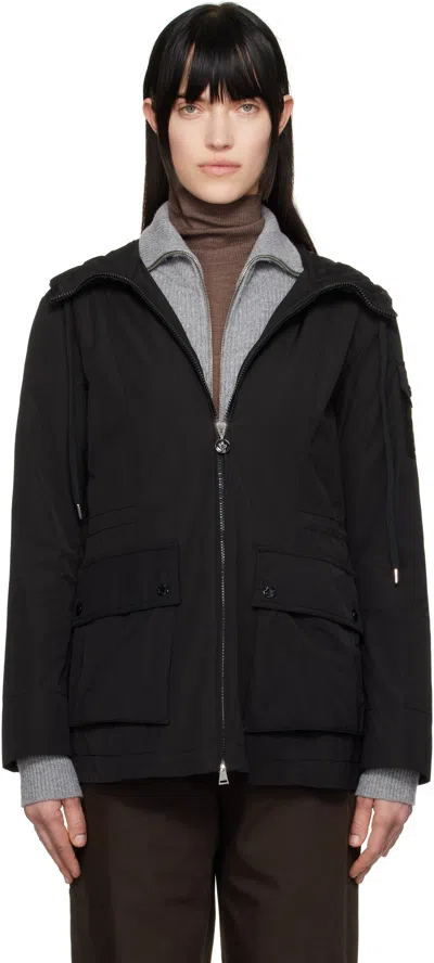 Moncler Leandro Hooded Parka Jacket In Black