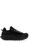 Moncler Trailgrip Lite 3 Nubuck And Suede Sneakers In Black