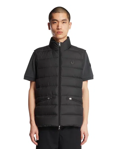 Moncler Black Lechtal Padded Gilet In Blue