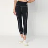 Moncler Leggings With Logo Patch And Contrast Stitching