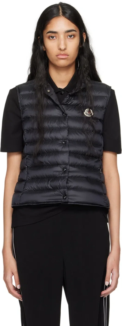 MONCLER BLACK LIANE DOWN VEST