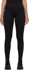 Moncler Black Lightweight Sport Leggings In 999 Black