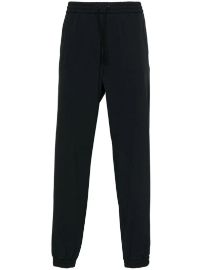 Moncler Logo Appliqué Track Pants - Men's - Polyamide/spandex/elastane In Black