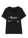 Moncler Black Logo Crewneck T-shirt In Black