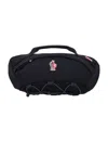 Moncler Belt Bag With Handle And Zipped Pockets In Black