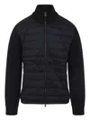 Moncler Padded Zip-up Cardigan Clothing In Black