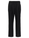 MONCLER BLACK LOGO JOGGERS