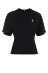 Moncler Patch With Logo T-shirt In Black