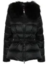 Moncler Boed Padded Hooded Jacket In Black