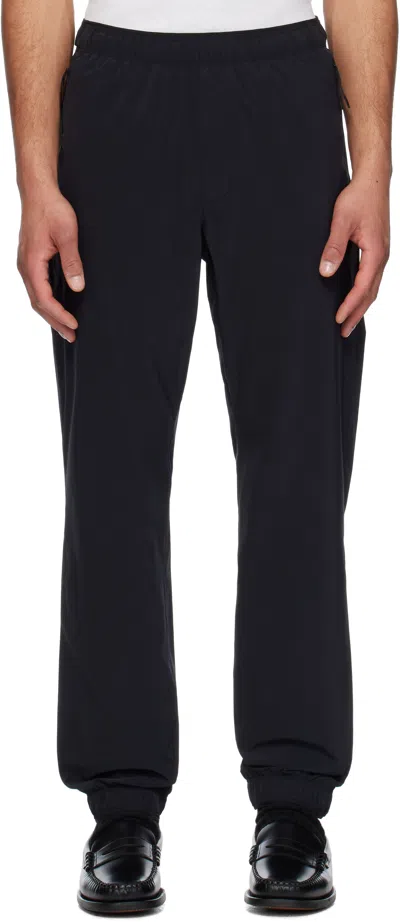 Moncler Black Logo Patch Jogging Trousers In 999
