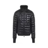 Moncler Hers Padded Down Jacket With Logo-patch In Black