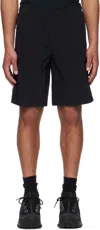 Moncler X Marvel Black Spider-man Patch Swim Shorts In 999
