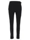 Moncler Grenoble Black Leggings With Zipped Pocket In Stretch Polyamide Woman In Black